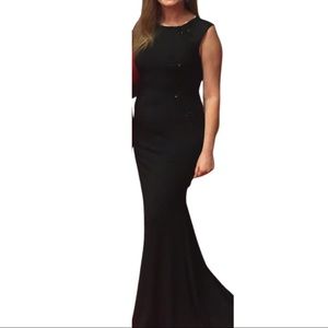 Sherri Hill size 12.  Black. Worn twice.